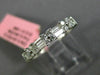 ESTATE .48CT DIAMOND 18KT WHITE GOLD 3D FLOWER ETERNITY WEDDING ANNIVERSARY RING