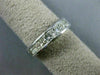 ESTATE .87CT PRINCESS DIAMOND 14K WHITE GOLD 3D CHANNEL ANNIVERSARY RING #3765