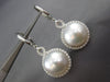 ESTATE LARGE .90CT DIAMOND & AAA SOUTH SEA PEARL 18K WHITE GOLD HANGING EARRINGS