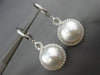 ESTATE LARGE .90CT DIAMOND & AAA SOUTH SEA PEARL 18K WHITE GOLD HANGING EARRINGS