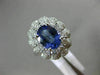 LARGE 3.18CT DIAMOND & AAA OVAL TANZANITE 14K WHITE GOLD FLOWER ANNIVERSARY RING