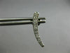 ESTATE .22CT DIAMOND 14KT WHITE GOLD 3D CLASSIC JOURNEY HANGING STUD EARRINGS
