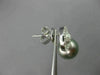 LARGE .91CT DIAMOND & AAA TAHITIAN PEARL 18KT WHITE GOLD CIRCLE OF LIFE EARRINGS