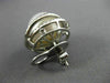 ESTATE LARGE 1.15CT DIAMOND & AAA SOUTH SEA PEARL 18KT WHITE GOLD STUD EARRINGS