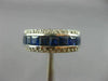 WIDE 5.51CT DIAMOND & AAA SAPPHIRE 14KT WHITE GOLD 3D ETERNITY ANNIVERSARY RING