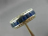 WIDE 5.51CT DIAMOND & AAA SAPPHIRE 14KT WHITE GOLD 3D ETERNITY ANNIVERSARY RING