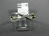 ESTATE .12CT ROUND DIAMOND 14KT WHITE GOLD 3D INFINITY FRIENDSHIP OPEN LOVE RING
