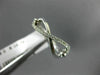 ESTATE .12CT ROUND DIAMOND 14KT WHITE GOLD 3D INFINITY FRIENDSHIP OPEN LOVE RING