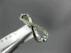 ESTATE .12CT ROUND DIAMOND 14KT WHITE GOLD 3D INFINITY FRIENDSHIP OPEN LOVE RING