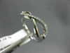 ESTATE .12CT ROUND DIAMOND 14KT WHITE GOLD 3D INFINITY FRIENDSHIP OPEN LOVE RING