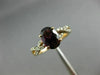 1.42CT DIAMOND & AAA BRAZILIAN GARNET 14K WHITE & ROSE GOLD OVAL ENGAGEMENT RING