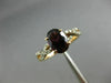 1.42CT DIAMOND & AAA BRAZILIAN GARNET 14K WHITE & ROSE GOLD OVAL ENGAGEMENT RING