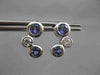 ESTATE 1.03CTW DIAMOND & AAA TANZANITE 14KT WHITE GOLD FLOATING JOURNEY EARRINGS