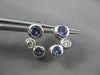 ESTATE 1.03CTW DIAMOND & AAA TANZANITE 14KT WHITE GOLD FLOATING JOURNEY EARRINGS