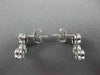 ESTATE 1.03CTW DIAMOND & AAA TANZANITE 14KT WHITE GOLD FLOATING JOURNEY EARRINGS
