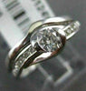 ESTATE .52CT ROUND DIAMOND 14KT WHITE GOLD SEMI BEZEL INFINITY WEDDING RING SET