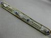 ANTIQUE LARGE .22CT OLD MINE DIAMOND & SAPPHIRE 14KT 2 TONE GOLD FILIGREE BROOCH