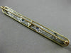ANTIQUE LARGE .22CT OLD MINE DIAMOND & SAPPHIRE 14KT 2 TONE GOLD FILIGREE BROOCH