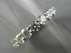 ESTATE LARGE 4CT DIAMOND 14K WHITE GOLD CLASSIC ETERNITY ANNIVERSARY RING #26175