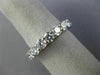 ESTATE LARGE 4CT DIAMOND 14K WHITE GOLD CLASSIC ETERNITY ANNIVERSARY RING #26175