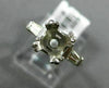 ANTIQUE .46CT BAGUETTE DIAMOND PLATINUM 3D 3 STONE SEMI MOUNT ENGAGEMENT RING