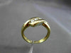 ESTATE .12CT ROUND DIAMOND 14KT YELLOW GOLD 3 STONE CHANNEL INFINITY RING #14197