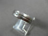 ESTATE .08CT DIAMOND 14KT WHITE GOLD SOLITAIRE ETOILE BURNISH GYPSY RING #22475