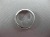 ESTATE .08CT DIAMOND 14KT WHITE GOLD SOLITAIRE ETOILE BURNISH GYPSY RING #22475