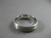ESTATE .08CT DIAMOND 14KT WHITE GOLD SOLITAIRE ETOILE BURNISH GYPSY RING #22475