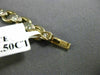 ANTIQUE .50CT DIAMOND 14K WHITE & YELLOW GOLD 3D LINK HANDCRAFTED BRACELET #227