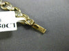 ANTIQUE .50CT DIAMOND 14K WHITE & YELLOW GOLD 3D LINK HANDCRAFTED BRACELET #227