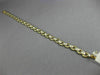 ANTIQUE .50CT DIAMOND 14K WHITE & YELLOW GOLD 3D LINK HANDCRAFTED BRACELET #227