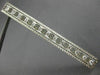 ANTIQUE LONG .50CT DIAMOND PLATINUM 3D OPEN RECTANGULAR FILIGREE PIN BROOCH