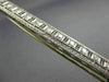 ANTIQUE LONG .50CT DIAMOND PLATINUM 3D OPEN RECTANGULAR FILIGREE PIN BROOCH