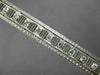 ANTIQUE LONG .50CT DIAMOND PLATINUM 3D OPEN RECTANGULAR FILIGREE PIN BROOCH