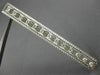 ANTIQUE LONG .50CT DIAMOND PLATINUM 3D OPEN RECTANGULAR FILIGREE PIN BROOCH