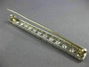ANTIQUE LONG .50CT DIAMOND PLATINUM 3D OPEN RECTANGULAR FILIGREE PIN BROOCH