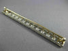 ANTIQUE LONG .50CT DIAMOND PLATINUM 3D OPEN RECTANGULAR FILIGREE PIN BROOCH