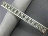ANTIQUE LONG .50CT DIAMOND PLATINUM 3D OPEN RECTANGULAR FILIGREE PIN BROOCH