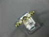 ESTATE .29CT DIAMOND 14KT YELLOW GOLD ETERNITY INFINITY WEDDING ANNIVERSARY RING