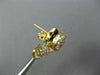 ESTATE EXTRA LARGE 5.39CT DIAMOND 18KT 2 TONE GOLD LEAF CLIP ON EARRINGS #26172