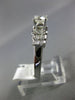 ESTATE 1.60CT DIAMOND 14KT WHITE GOLD MULTI SHAPE PYRAMID ENGAGEMENT RING #23999