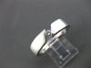 ESTATE WIDE .10CT DIAMOND 14KT WHITE GOLD 3D TENSION SOLITAIRE MEN RING  #14345