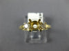 .24CT DIAMOND 14K YELLOW GOLD 3D ROUND 3 STONE SEMI MOUNT ENGAGEMENT RING #18367