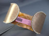 ESTATE WIDE 1.15CT DIAMOND 14KT ROSE GOLD 3D FLEXIBLE SNAKE CUFF BANGLE BRACELET