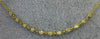 ESTATE .10CT DIAMOND 18KT YELLOW GOLD CLASSIC BEZEL BY THE YARD 8 STONE NECKLACE