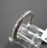 ESTATE WIDE 1.0CT ROUND DIAMOND 14KT WHITE GOLD 3 DIMENSIONAL ETERNITY RING 2mm