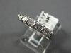 ESTATE .70CT DIAMOND 14KT WHITE GOLD 5 STONE ROUND ANNIVERSARY RING #17047