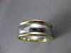 ESTATE WIDE PLATINUM & 18KT YELLOW GOLD CLASSIC WEDDING BAND RING 9mm #19571