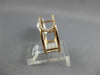 ESTATE WIDE .15CT ROUND DIAMOND 14KT ROSE GOLD 3D CLASSIC DOUBLE ROW FUN RING